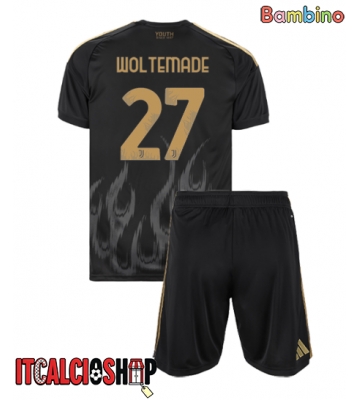 Juventus Nick Woltemade #27 Terza Maglia Bambino 2026-27 Manica Corta (+ Pantaloni corti)
